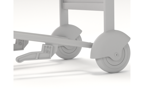Airport Luggage Trolley with Suitcase 3D Model