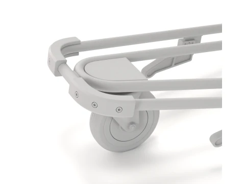 Airport Luggage Trolley with Suitcase 3D Model
