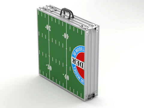 Beer Pong Table and Cups 3D Model