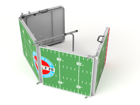 Beer Pong Table and Cups Model 3D