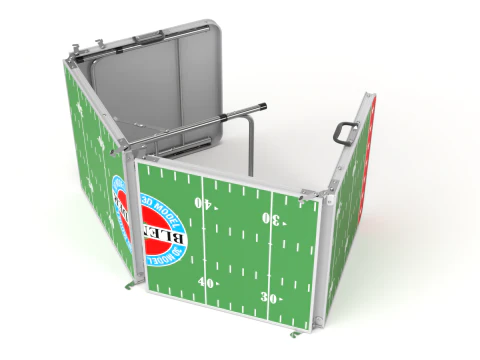Beer Pong Table and Cups 3D Model