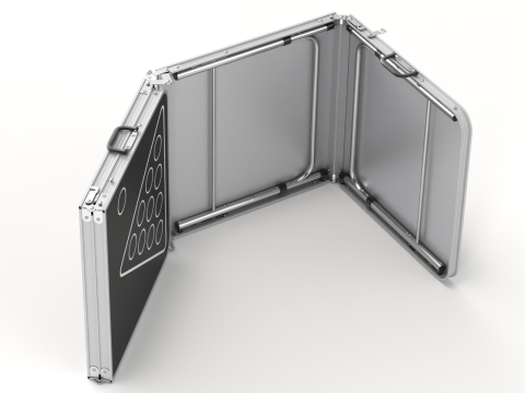Beer Pong Table and Cups Model 3D