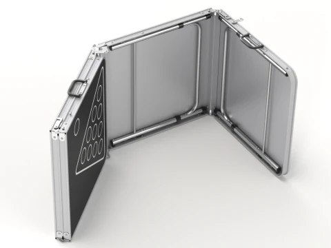 Beer Pong Table and Cups 3D Model