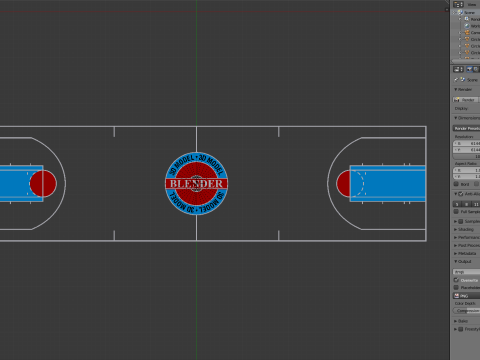 Beer Pong Table and Cups Model 3D