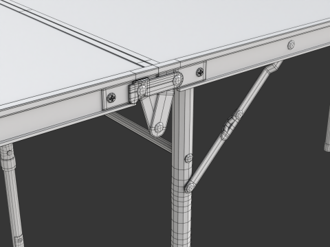 Beer Pong Table and Cups Model 3D