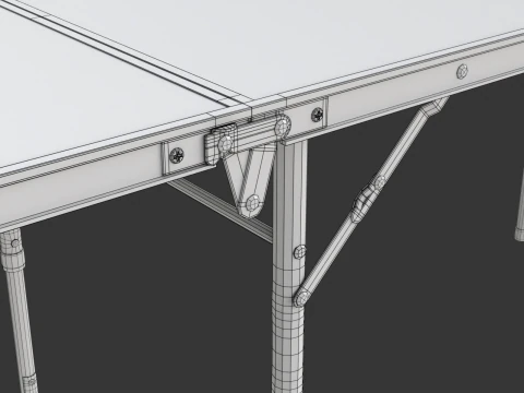 Beer Pong Table and Cups 3D Model