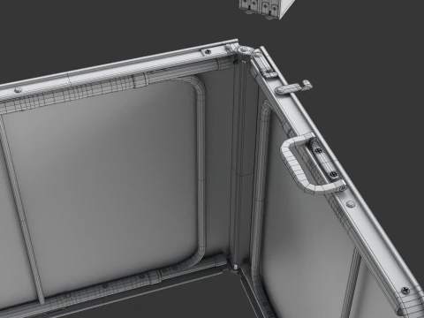 Beer Pong Table and Cups 3D Model