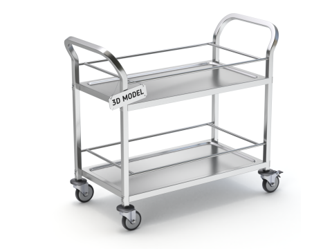 Food Serving Cart-Model 01 3Dモデル