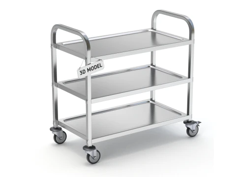 Food Serving Cart-Model 01 3D Model