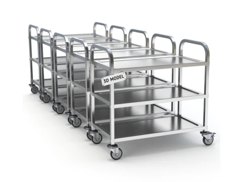 Food Serving Cart-Model 01 3D Model