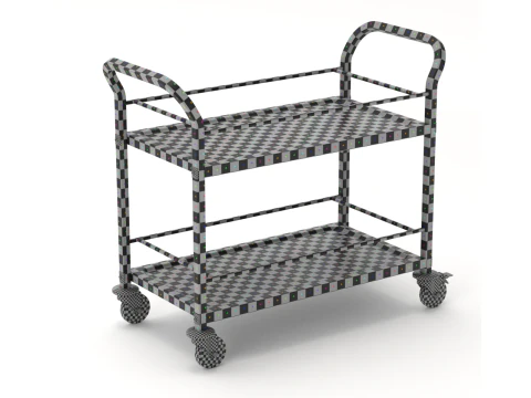 Food Serving Cart-Model 01 3D Model