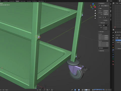 Food Serving Cart-Model 01 3D Model