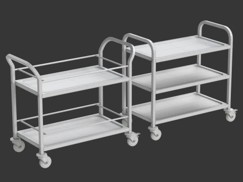 Food Serving Cart-Model 01 3D Model