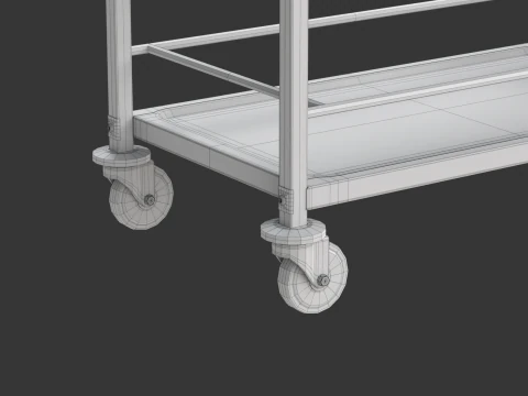 Food Serving Cart-Model 01 3D Model
