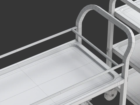 Food Serving Cart-Model 01 3D Model