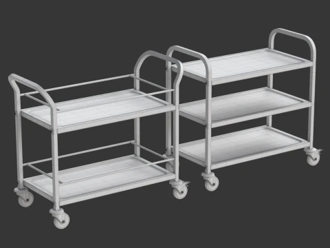 Food Serving Cart-Model 01 3D Model