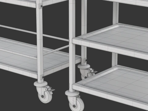 Food Serving Cart-Model 01 3D Model