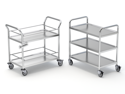 Food Serving Cart-Model 02 3D Модель