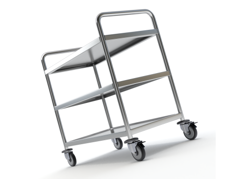 Food Serving Cart-Model 02 Modelo 3D