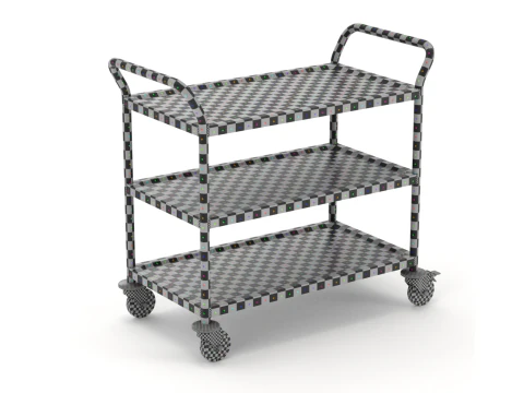 Carrello portavivande modello 02 Modello 3D