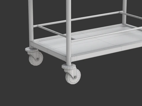 Carrello portavivande modello 02 Modello 3D