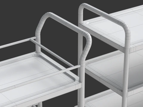 Carrello portavivande modello 02 Modello 3D