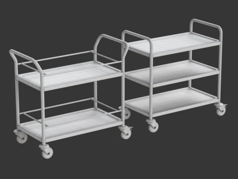 Carrello portavivande modello 02 Modello 3D