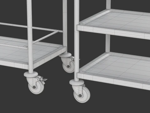 Carrello portavivande modello 02 Modello 3D