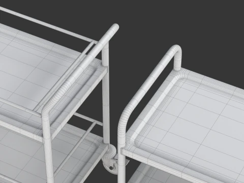 Carrello portavivande modello 02 Modello 3D