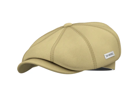 Newsboy Cap 3D Model
