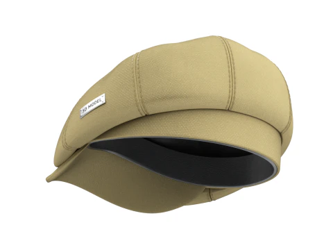 Newsboy Cap 3D Model