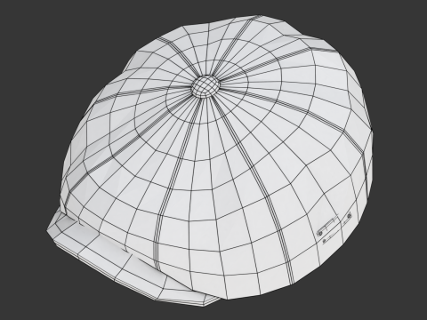 Newsboy Cap Modelo 3D