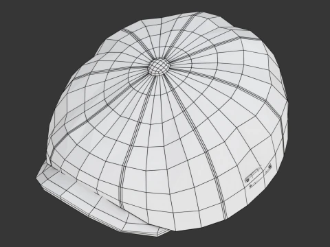 Newsboy Cap 3D Model