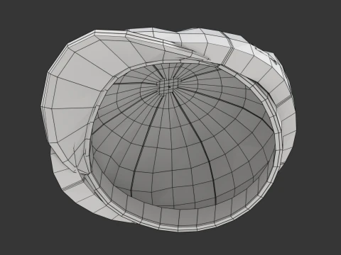 Newsboy Cap 3D Model