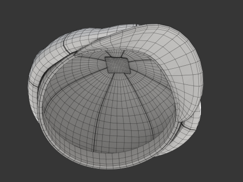 Newsboy Cap Modelo 3D