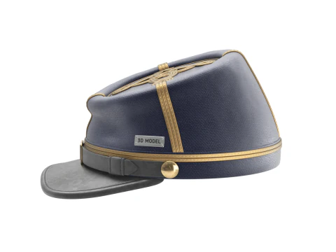 US Civil War Cap 3D Model