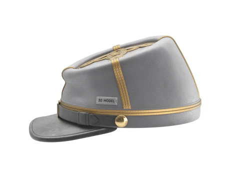 US Civil War Cap 3D Model