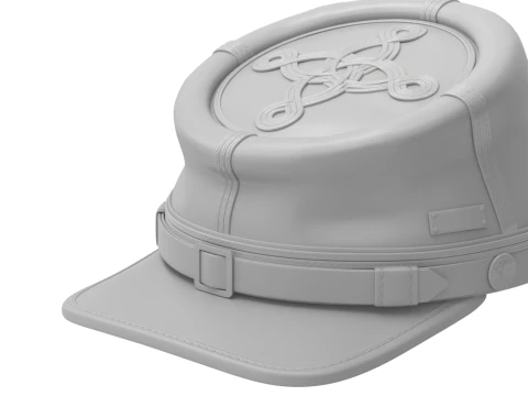 US Civil War Cap 3D Model