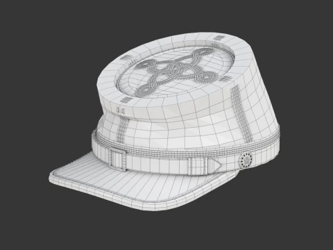 US Civil War Cap 3D Model