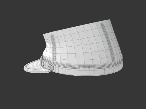 US Civil War Cap 3D Model