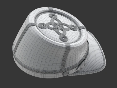 US Civil War Cap 3D Model