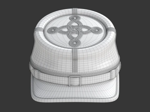 US Civil War Cap 3D Model