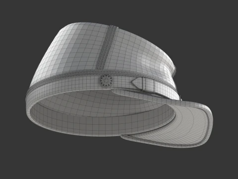 US Civil War Cap 3D Model