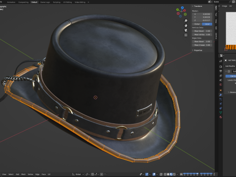 Top Hat 3D Model