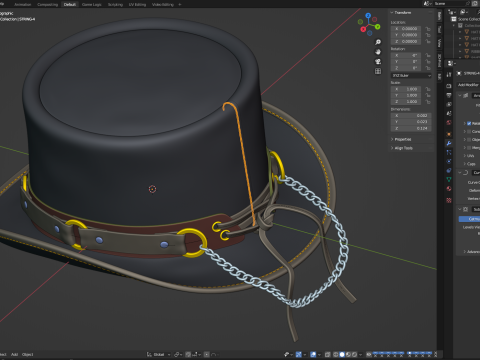Top Hat 3D Model