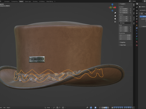 Top Hat 3D Model