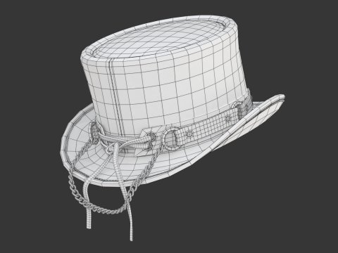 Top Hat 3D Model
