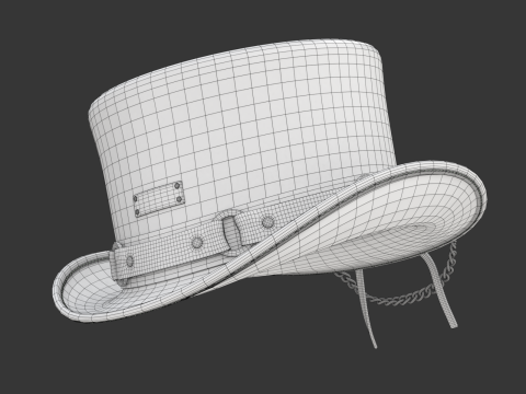 Top Hat 3D Model
