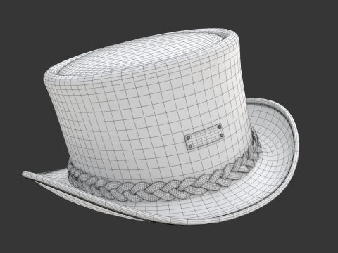 Top Hat 3D Model