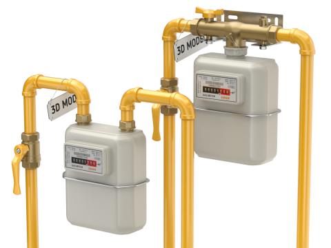 Gas Meter 3D Модель